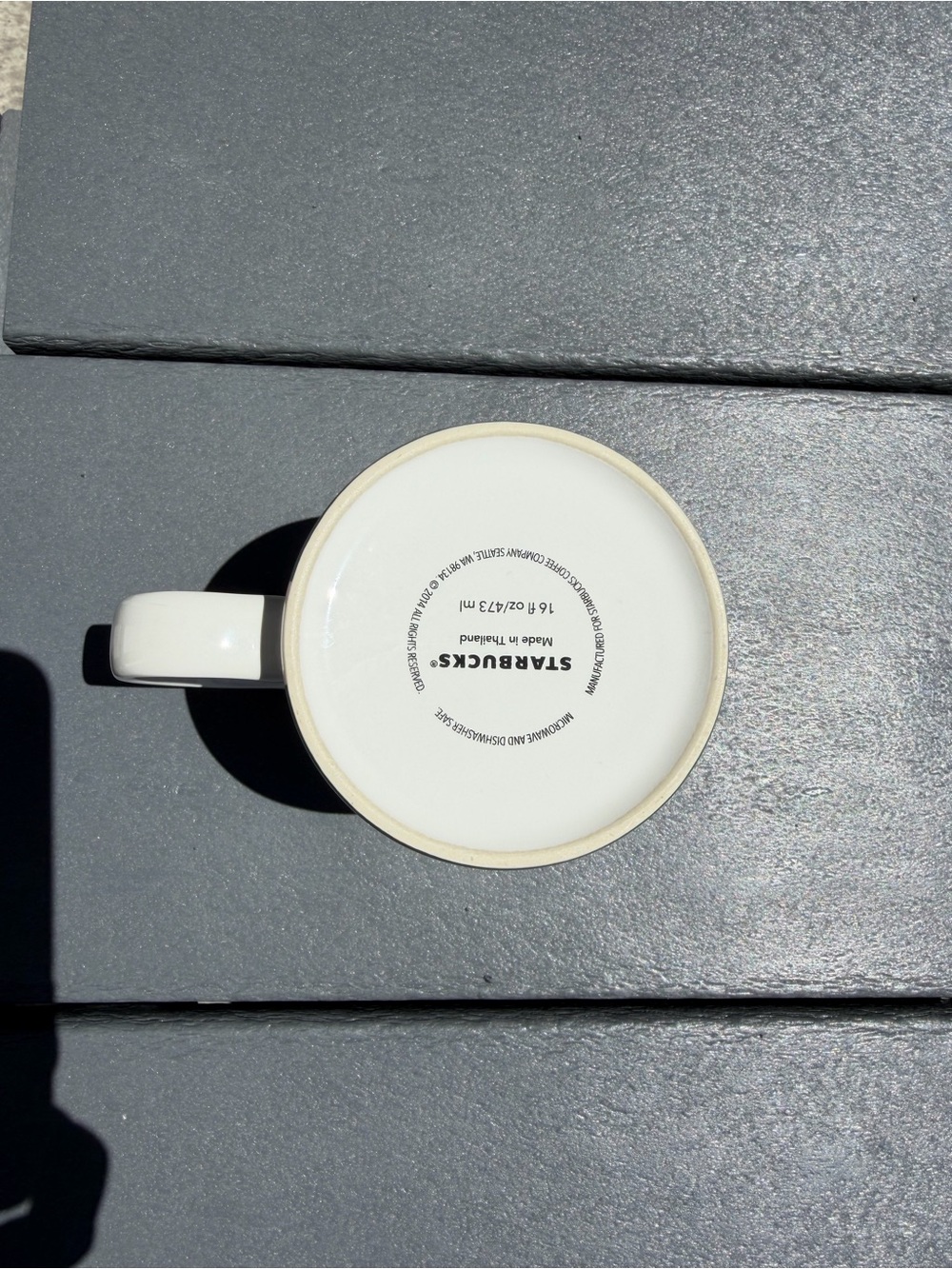 Starbucks Frankfurt Germany City Mug 16 oz - White, Beige & Green - Picture 5 of 5